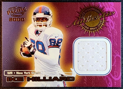 Camisetas Ike Hilliard Pacific 2000 usadas en juegos auténticas #4 New York Giants - Imagen 3 de 10
