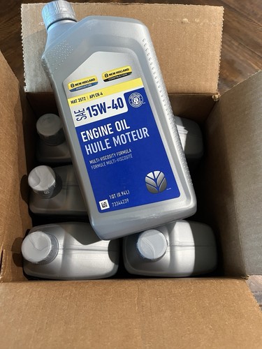New Holland 1 Qt Engine Oil SAE 15W-40 CK-4 MAT 3572 Part # 73344239 - Picture 2 of 2