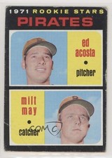 1971 Topps 1971 Rookie Stars Ed Acosta Milt May 343 Rookie RC