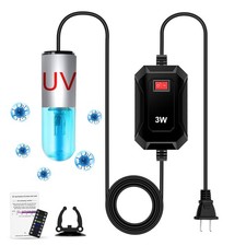 TAISHAN 3W Mini Aquarium Algae Removal Light With 3 W mini - 3 inch, Black