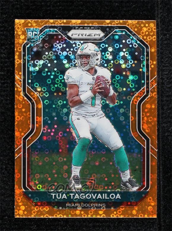 2020 Panini Prizm Rookie Orange Disco Prizm Tua Tagovailoa #339 Rookie RC