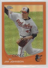 2013 Topps Chrome Retail Orange Refractor Jim Johnson #36 1i1