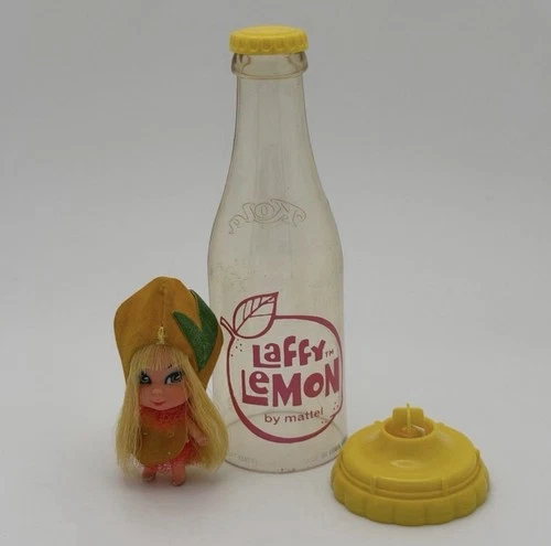 Liddle Kiddle Laffy Lemon 1967 Mattel Soda Pop Bottle Doll