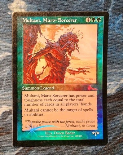 MTG MP Multani, Maro-Sorcerer 107 Urza's Legacy Foil Rare MAGIC: THE GATHERING
