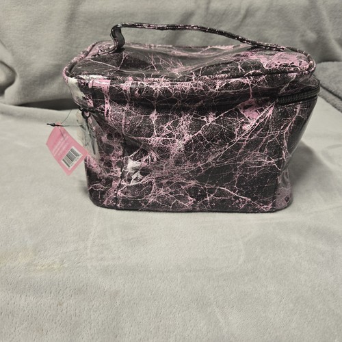 Bolsa de Viaje Cosmética Jeffree Star Negro Rosa Mármol Estuche de Tren Maquillaje⭐️ - Imagen 2 de 19