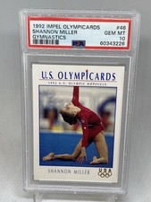 1992 Impel Olympicards #46 Shannon Miller Rookie RC Card PSA 10 POP 10  RARE