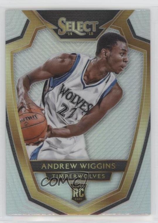 2014-15 Panini Select Premier Level Silver Prizm Andrew Wiggins #120 ry5
