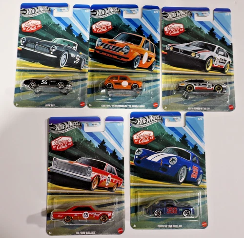 Brand New 2026 Hot Wheels Vintage Club 68 Silver Series Complete Set