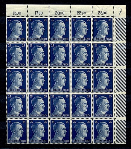 Deutschland - Bogen mit 40 postfrischen Marken** - (1941-1943 - Deutsches Reich)
