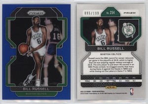 2021-22 Panini Prizm Blue Prizm /199 Bill Russell #254 HOF