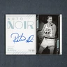 2022-23 Panini Noir Black and White Dino Radja Auto Silver 76/99 #YB