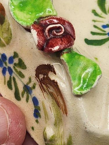 Juego De Colección De 5 Cerámica Artística Italiana Capodimonte. 2 jarrones, 2 ceniceros y velas - Imagen 22 de 24