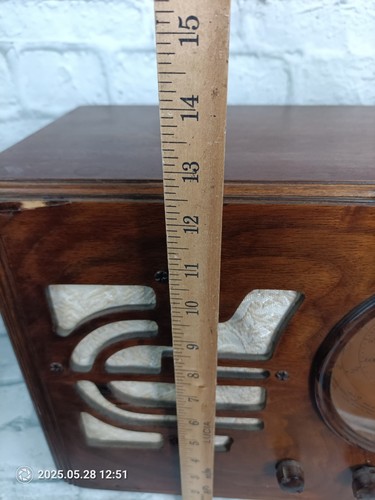 Vintage Silvertone 4519 Radio Police Tube Wood Case 1930s Untested Parts Repair - Picture 7 of 18