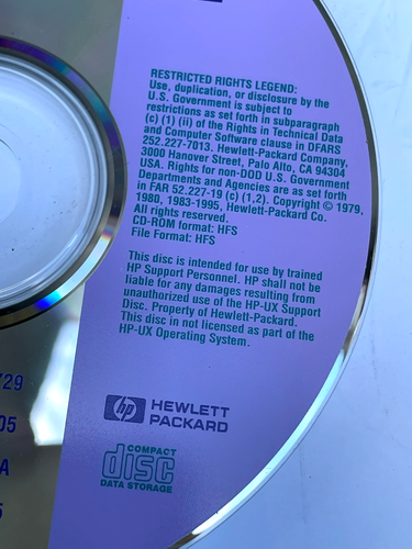 HP-UX CD Support Release 9.05 Series 700 / B2826-13729 - Zdjęcie 7 z 8