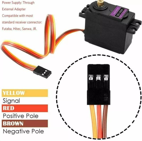 4st MG996R Digital Servo Motor 180° Metal Gear HIGH Torque 15KG for RC Super DE - Bild 8 von 21