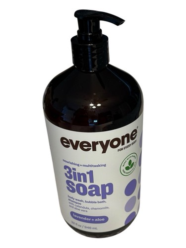 Everyone 3-in-1 Soap, Lavender + Aloe Two x 32 fl oz Pump Bottles - Picture 3 of 8