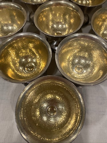 LOT OF 10 VTG WEBSTER Co. Sterling Silver Cement Loaded Sherbet Cups 671 g~ RARE - Picture 5 of 20