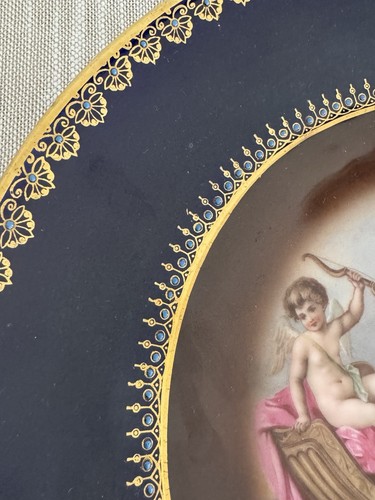 Royal Epiag Czechoslovakia figural scene porcelain Decorated plate - Picture 6 of 11
