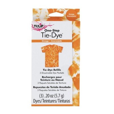 Tulip 3D Fashion Paint Refill Orange One Step Dye For Crafts And Fabrics 1 Pack