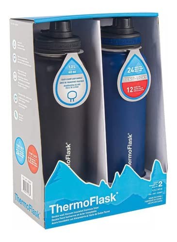 ThermoFlask Stainless Steel 40oz -2-pack - Afbeelding 2 van 6