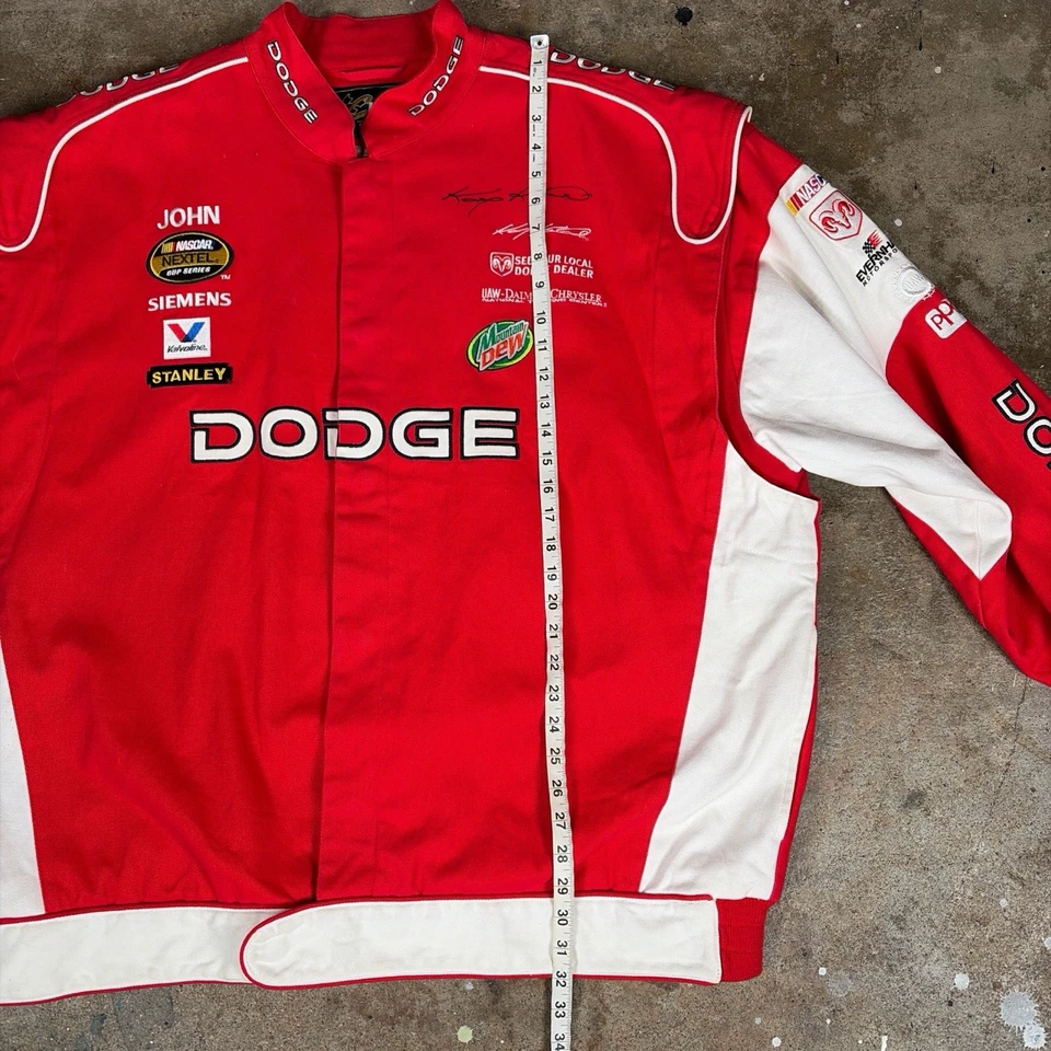Chase Authentics NASCAR Bill Elliott Dodge Racing Jacket Vintage Y2K Size XXL - Image 4 of 4