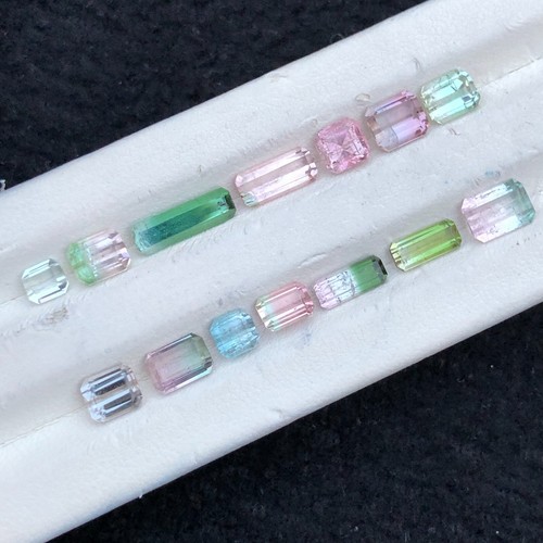 9.70 CT Natural Faceted Cut Multi color Tourmaline Gemstone Origin Afghanistan - Picture 17 of 17