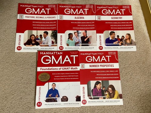LOT of 5 BOOKS: Manhattan Prep GMAT Strategy Guides Set 6th Edition