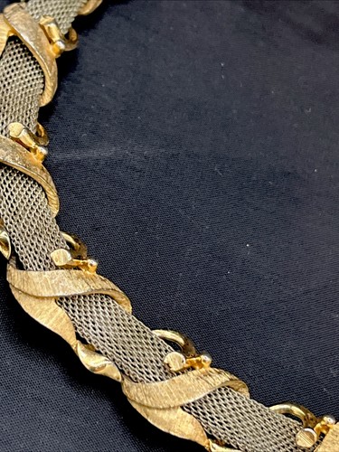 Vintage silberfarbene Kette Post Link Halskette Gold Gelenkglieder 14"" - Bild 3 von 16