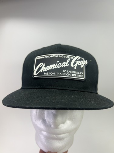 Chemical Guys Mütze Kappe Druckknopflasche Herren schwarz Los Angeles automatisch verstellbar Logo - Bild 1 von 4