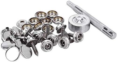 150 PCS Canvas Snap Kit Tool, Metal Screws Snaps Marine Grade 3/8" Socket Sta... - Picture 10 of 10