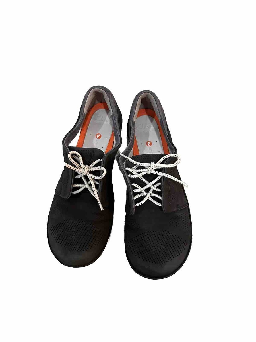 Clarks Artisan Unstructured Womens Charcoal Black Lace Up Walking