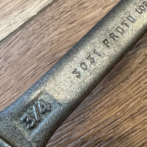 Vintage PROTO 3/4” X 5/8" Open End Wrench Los Angeles. USA 3031 - Picture 2 of 5