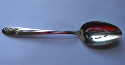 Holmes & Edwards IS Silver Plate ~ ROMANCE ~ Slotted Spoon - 1952 Deep-Silver