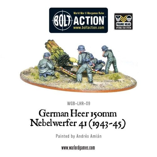 🔥 28mm Segunda Guerra Mundial Alemán Heer 150mm Nebelwerfer 41 (1943-45) Warlord Games Bolt Action - Imagen 6 de 8