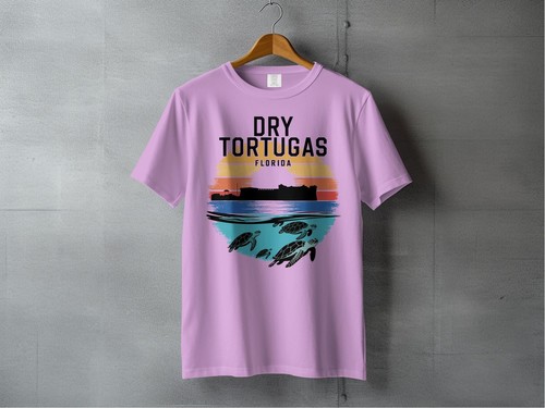 Dry Tortugas Florida Turtles and Fort Sunset T-Shirts - Picture 85 of 106