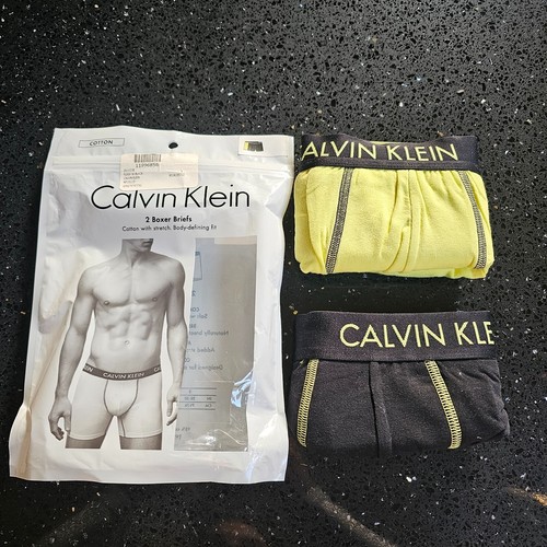 Calvin Klein Men’s Authentic CK Trunks Boxer Briefs – Size Large – 2-Pack