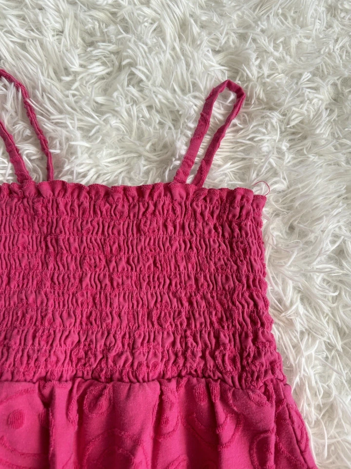 Размер Miken Us для девочек 7/8 Розовый Emoji плавать прикрытие/платье. Милый, веселый - Изображение 2 из 4