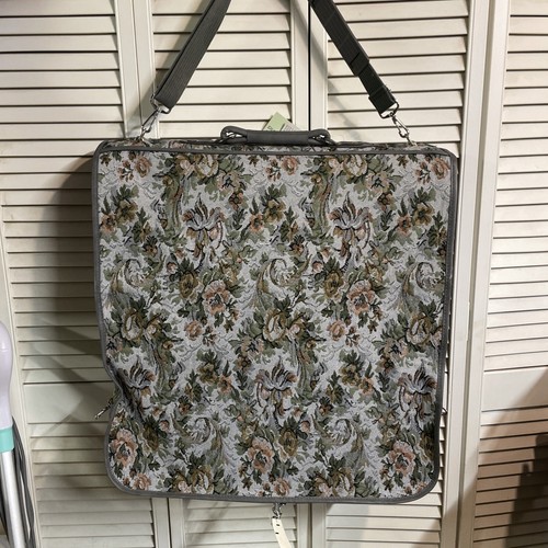 Vintage Jordache Floral Tapestry Garment Hanging Travel Luggage Bag 49”x22” New! - Picture 7 of 8