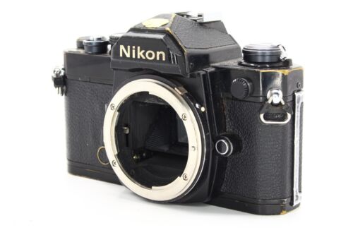 Nikon FM Model II black schwarz SN:3194741 - stark abgenutzt / heavily used - Bild 2 von 10