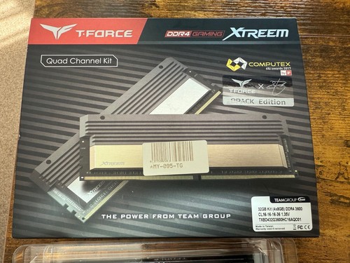 T-Force Xtreem 8PACK 32GB (4 x 8GB) 3600MHz CL16-16-16-36
