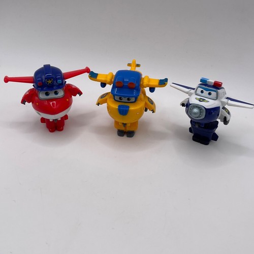 Super Wings Transform a Bot Flugzeuge Konvolut x 3 Jett Paul Donnie Combi P&P #1