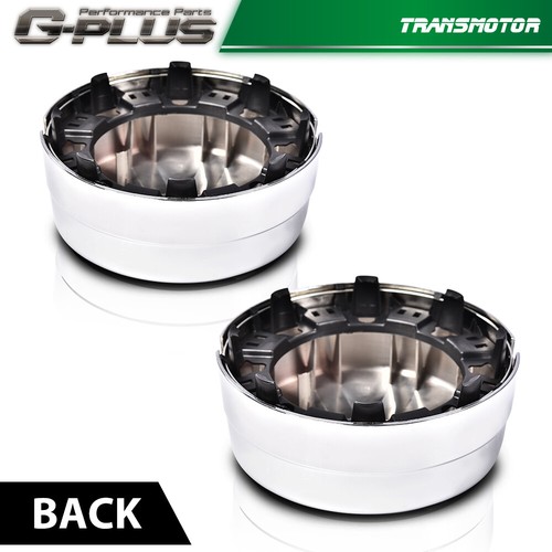 2X REAR WHEEL SILVER CENTER HUB CAPS FIT FOR 03-17 DODGE RAM 3500 1-TON DUALLY - Picture 4 of 12