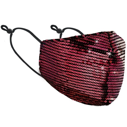 Bling Sequin Glitter Fabric Fashion Face Nose Mask Washable Reusable USA Seller - Afbeelding 57 van 69