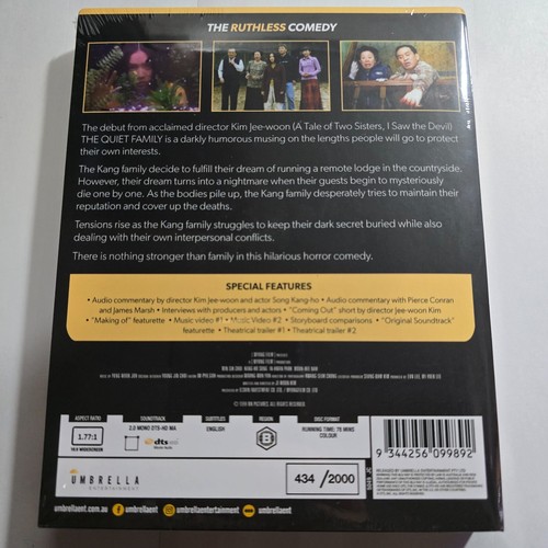 The Quiet Family w Ltd Ed Slipcover 0434/2000 Blu-Ray New Sealed - Picture 2 of 2