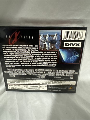 X Files DIVX Movie Disc Format 1998 NEW SEALED *** NOT DVD *** - Picture 3 of 5