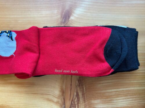 ¡Nuevo! Kate Spade New York 2 paquetes de 3 calcetines (6 pares) rayas elefante rojo KSNY - Imagen 4 de 9