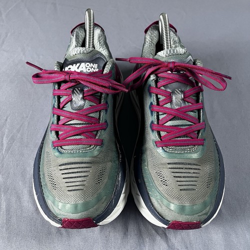Hoka One One Bondi 5 Women's Size 7.5 Running Shoes Gym Sneakers 1014759 AVIG - Picture 3 of 8