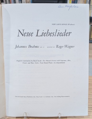 Neue Liebeslieder Op. 65 by Johannes Brahms - Picture 2 of 4