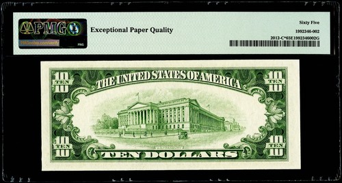 $10 1950B Federal Reserve * Star Note Philadelphia PMG 65 EPQ Gem Uncirculated - Picture 2 of 3
