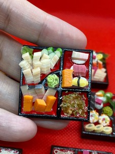 Handmade-Miniature-Japanese-Sushi-Sashimi-Bento-Set-Miniature-Japanese-food